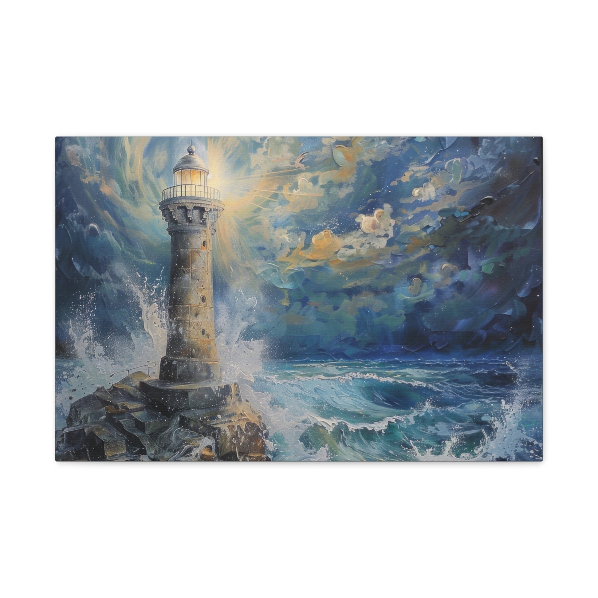 Beacon of Resilience - Lighthouse Wall Art - Aestheticanvas