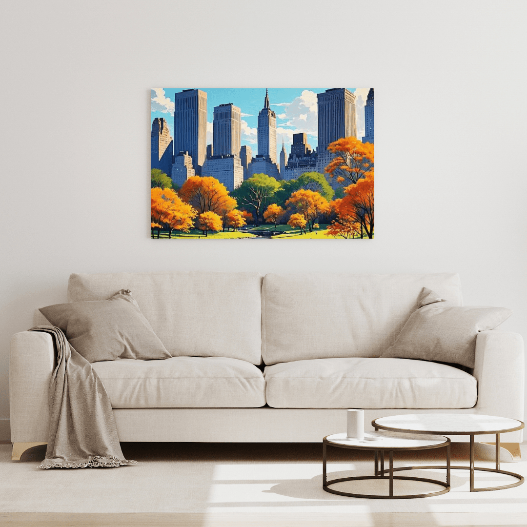 Beautiful Day in Central Park - New York Wall Art - Aestheticanvas