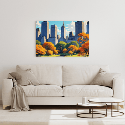 Beautiful Day in Central Park - New York Wall Art - Aestheticanvas