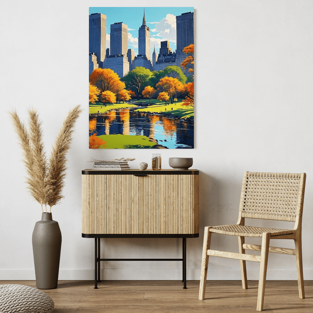 Beautiful Day in Central Park - New York Wall Art - Aestheticanvas