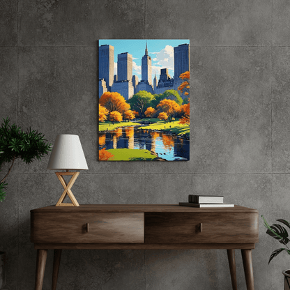 Beautiful Day in Central Park - New York Wall Art - Aestheticanvas