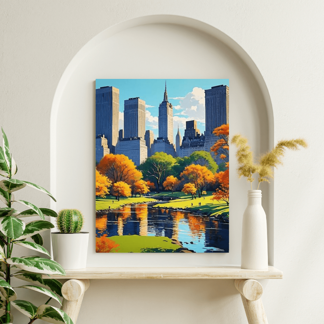 Beautiful Day in Central Park - New York Wall Art - Aestheticanvas