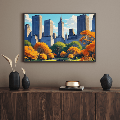 Beautiful Day in Central Park - New York Wall Art - Aestheticanvas