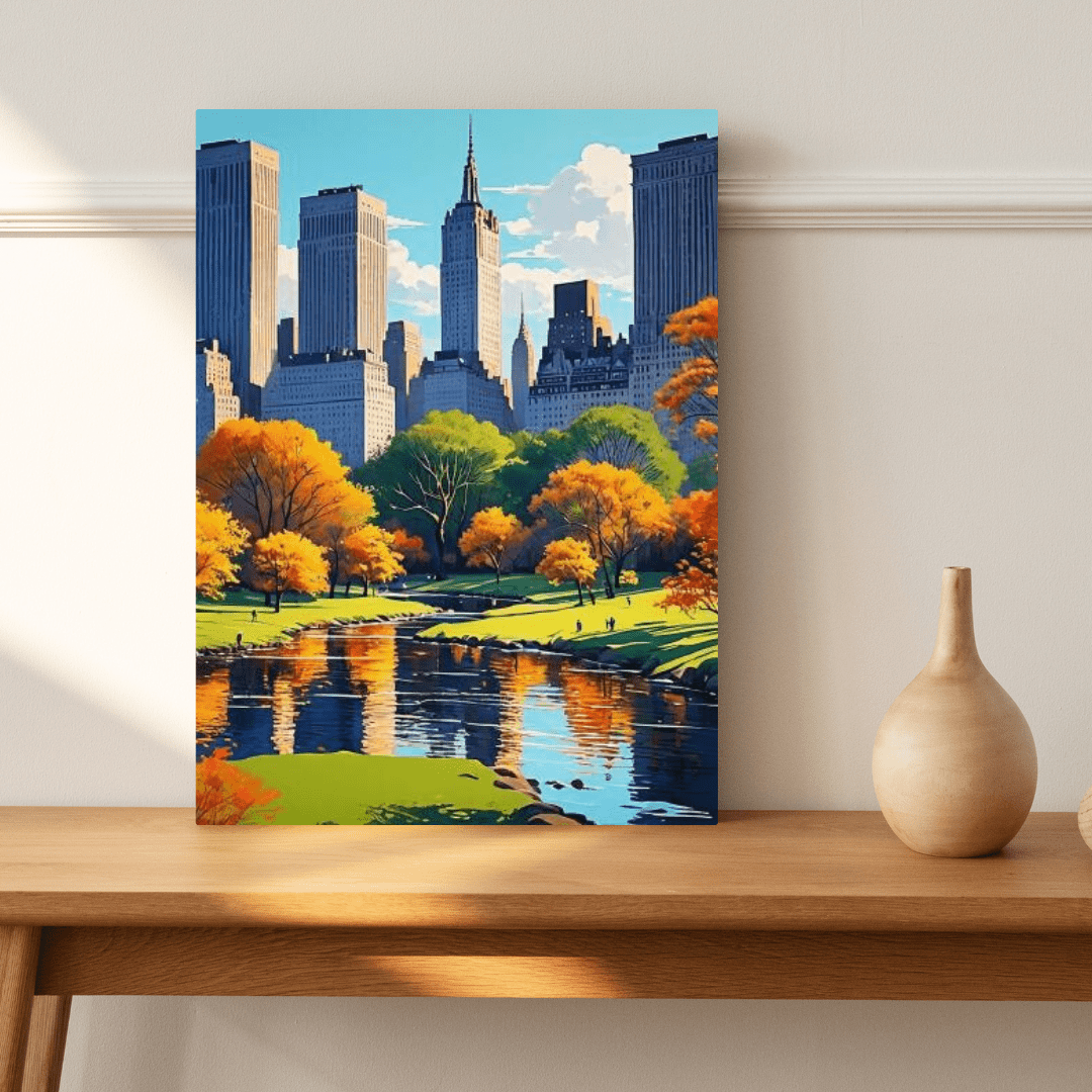 Beautiful Day in Central Park - New York Wall Art - Aestheticanvas