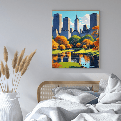 Beautiful Day in Central Park - New York Wall Art - Aestheticanvas