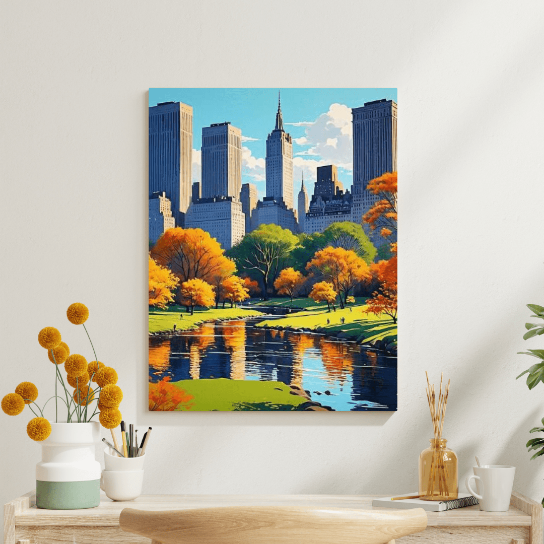 Beautiful Day in Central Park - New York Wall Art - Aestheticanvas