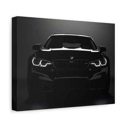 Black BMW M Series: Power in Elegance - Car Wall Art - Aestheticanvas