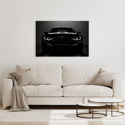 Black BMW M Series: Power in Elegance - Car Wall Art - Aestheticanvas