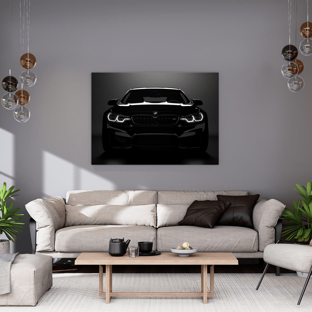 Black BMW M Series: Power in Elegance - Car Wall Art - Aestheticanvas