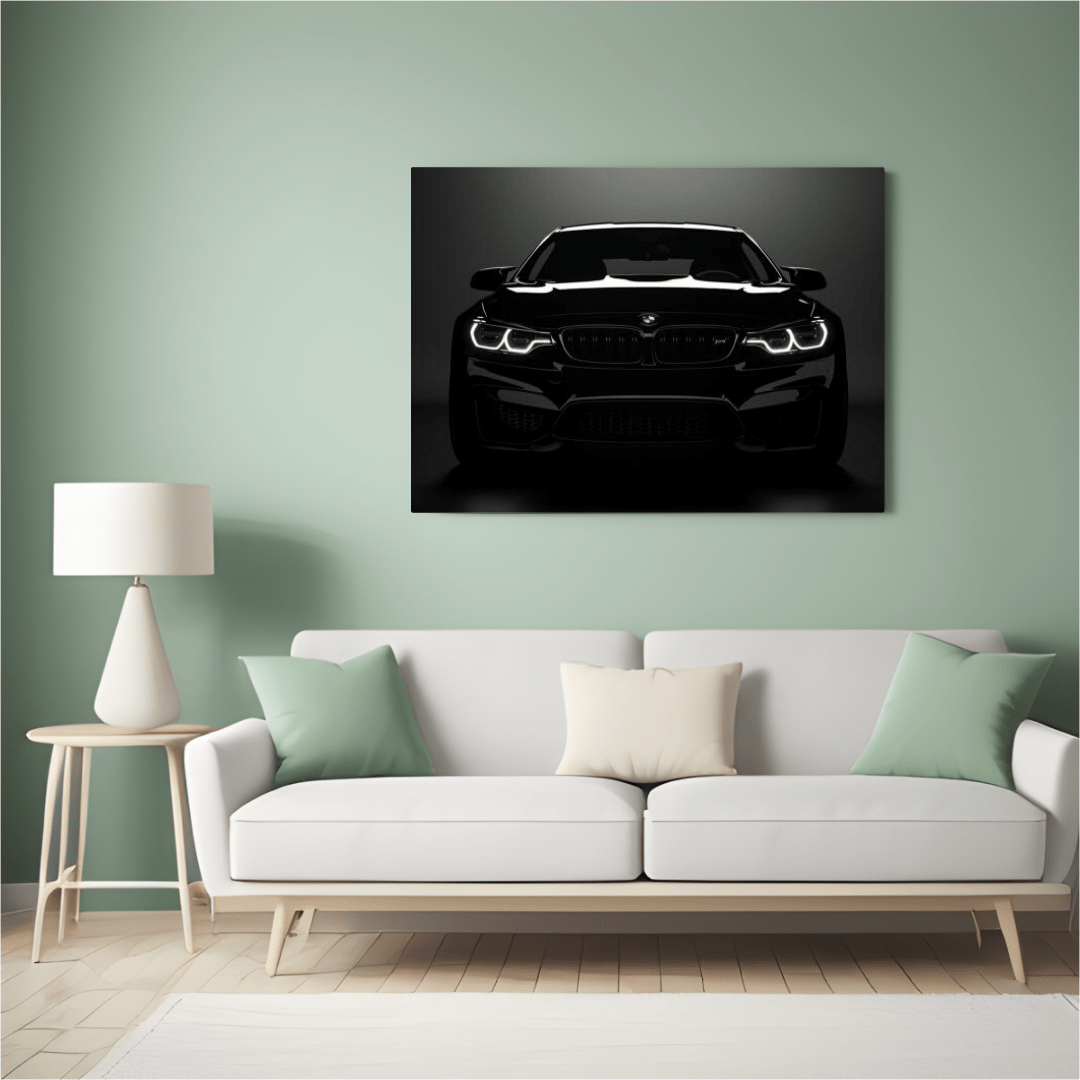 Black BMW M Series: Power in Elegance - Car Wall Art - Aestheticanvas