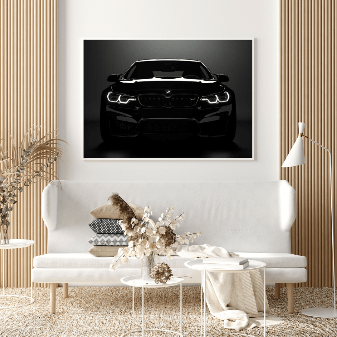 Black BMW M Series: Power in Elegance - Car Wall Art - Aestheticanvas