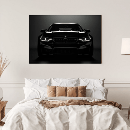 Black BMW M Series: Power in Elegance - Car Wall Art - Aestheticanvas