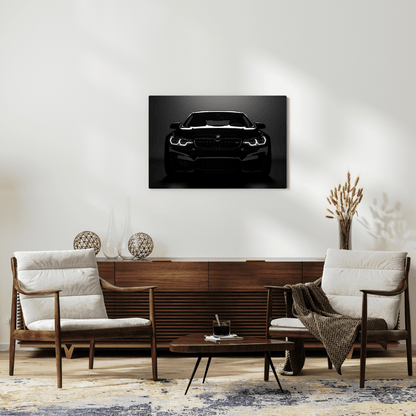 Black BMW M Series: Power in Elegance - Car Wall Art - Aestheticanvas