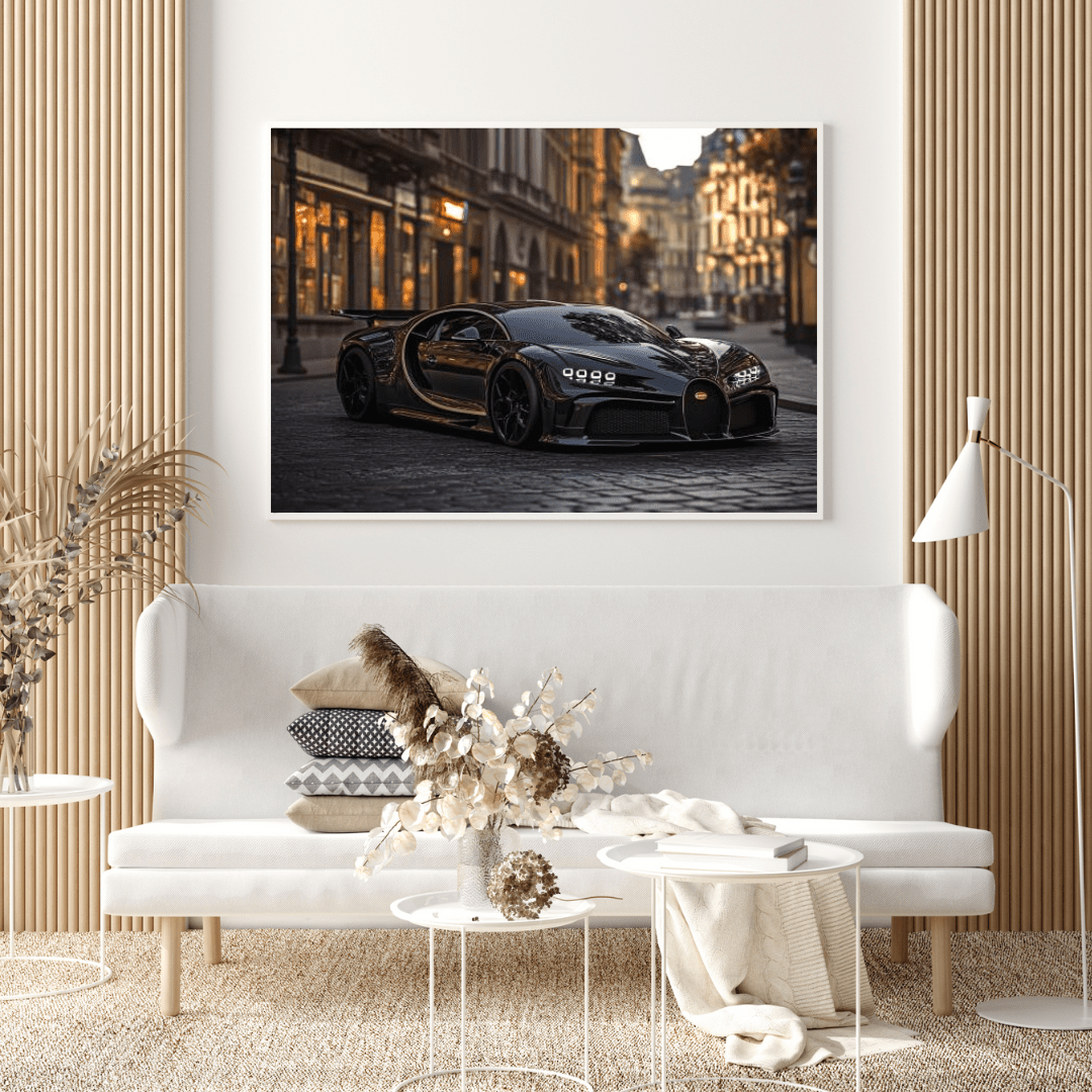 Bugatti Chiron Noir - Car Wall Art - Aestheticanvas