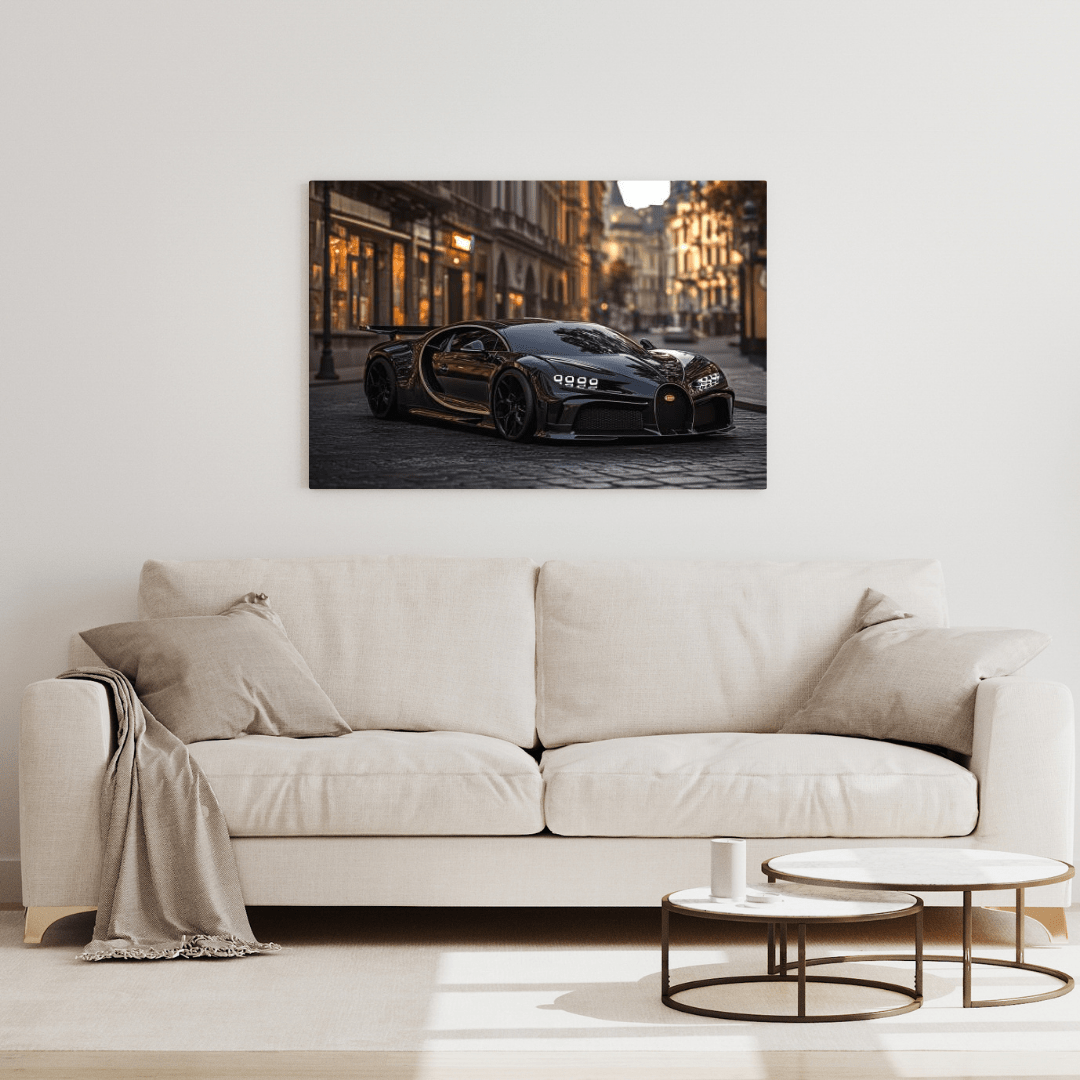 Bugatti Chiron Noir - Car Wall Art - Aestheticanvas