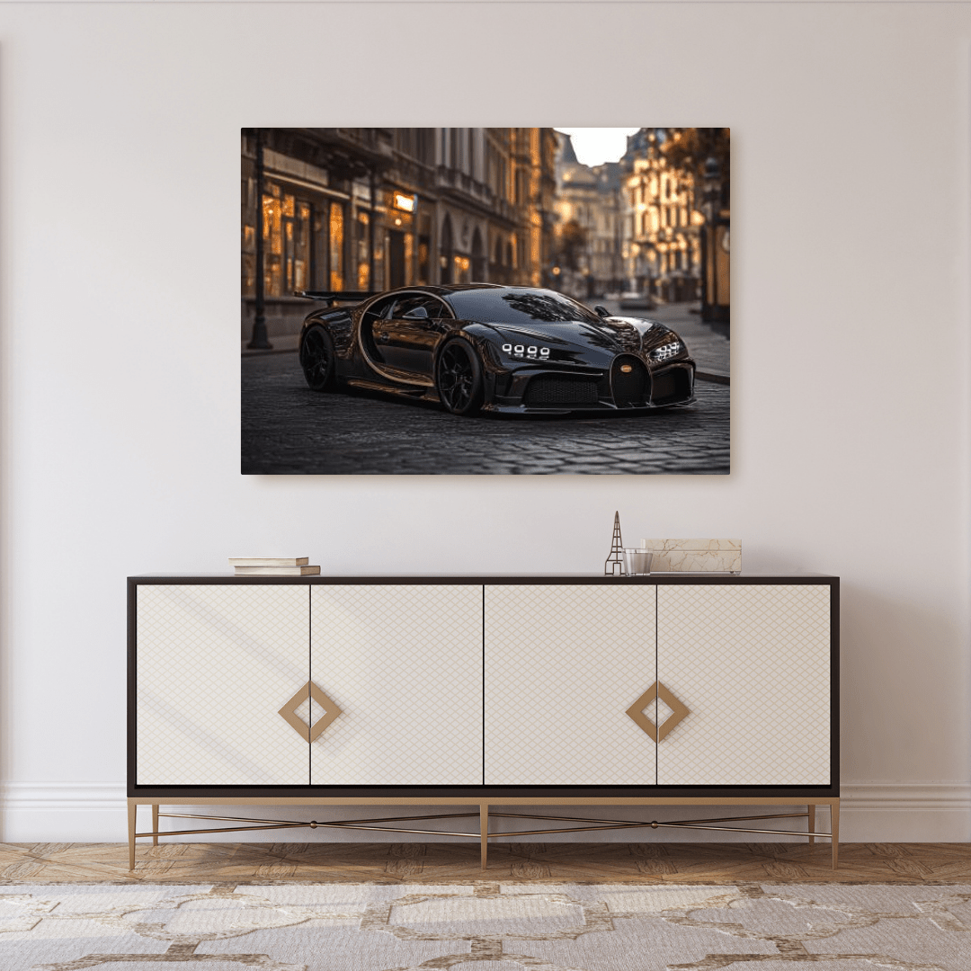 Bugatti Chiron Noir - Car Wall Art - Aestheticanvas