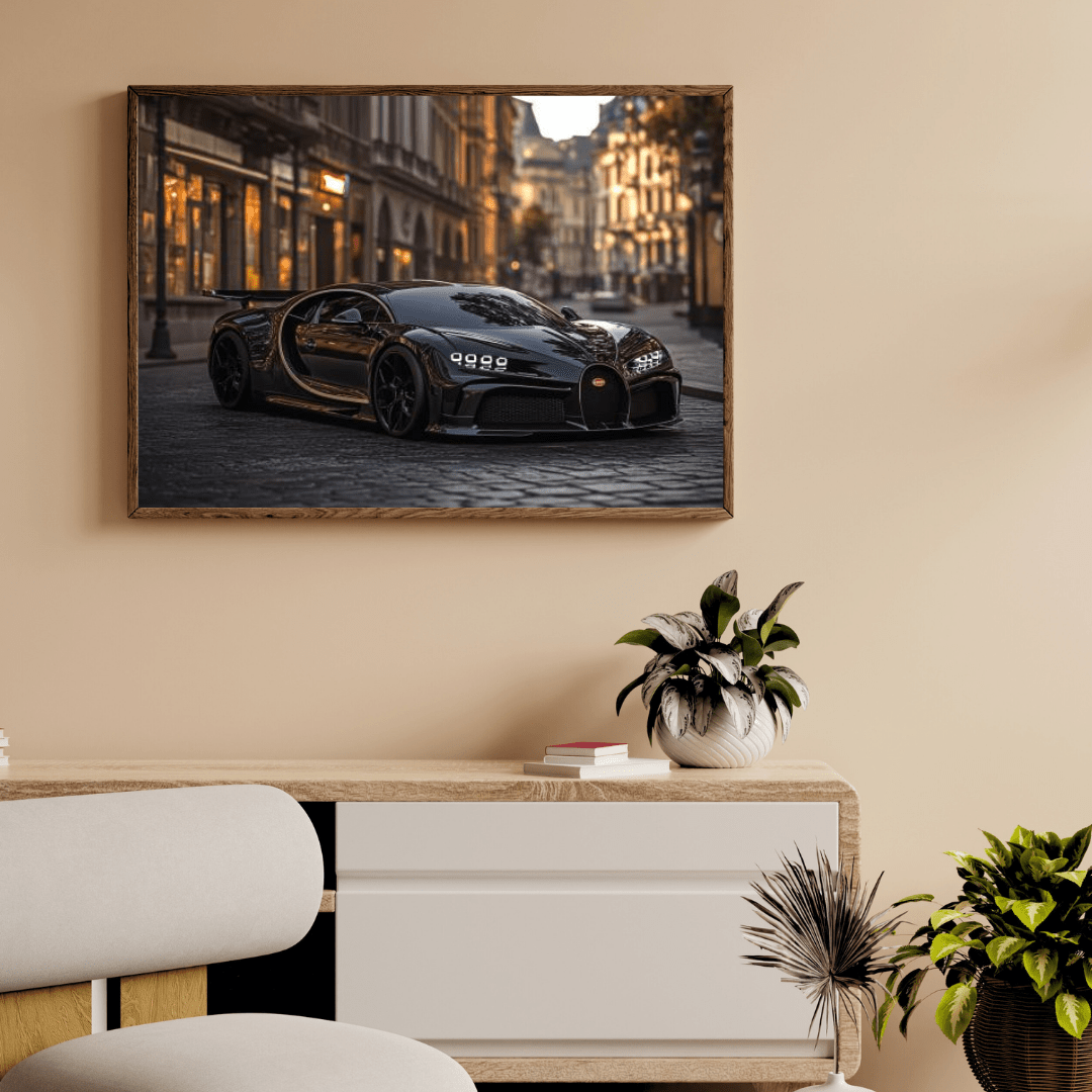 Bugatti Chiron Noir - Car Wall Art - Aestheticanvas