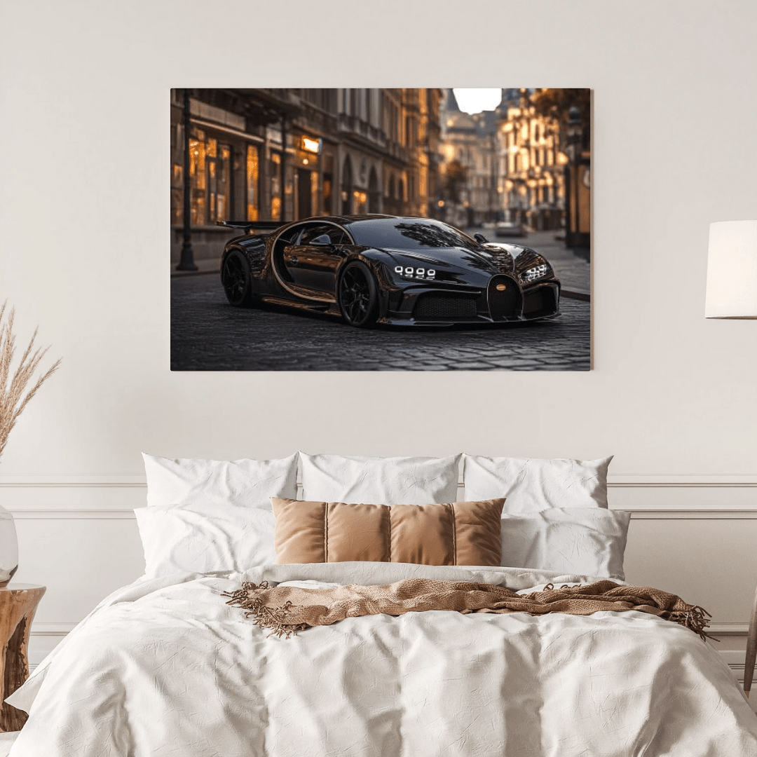 Bugatti Chiron Noir - Car Wall Art - Aestheticanvas