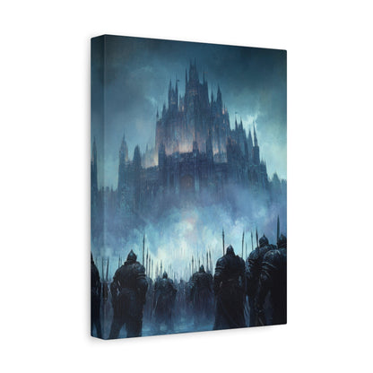 Castle Siege at Dusk - Fantasy Wall Art - Aestheticanvas