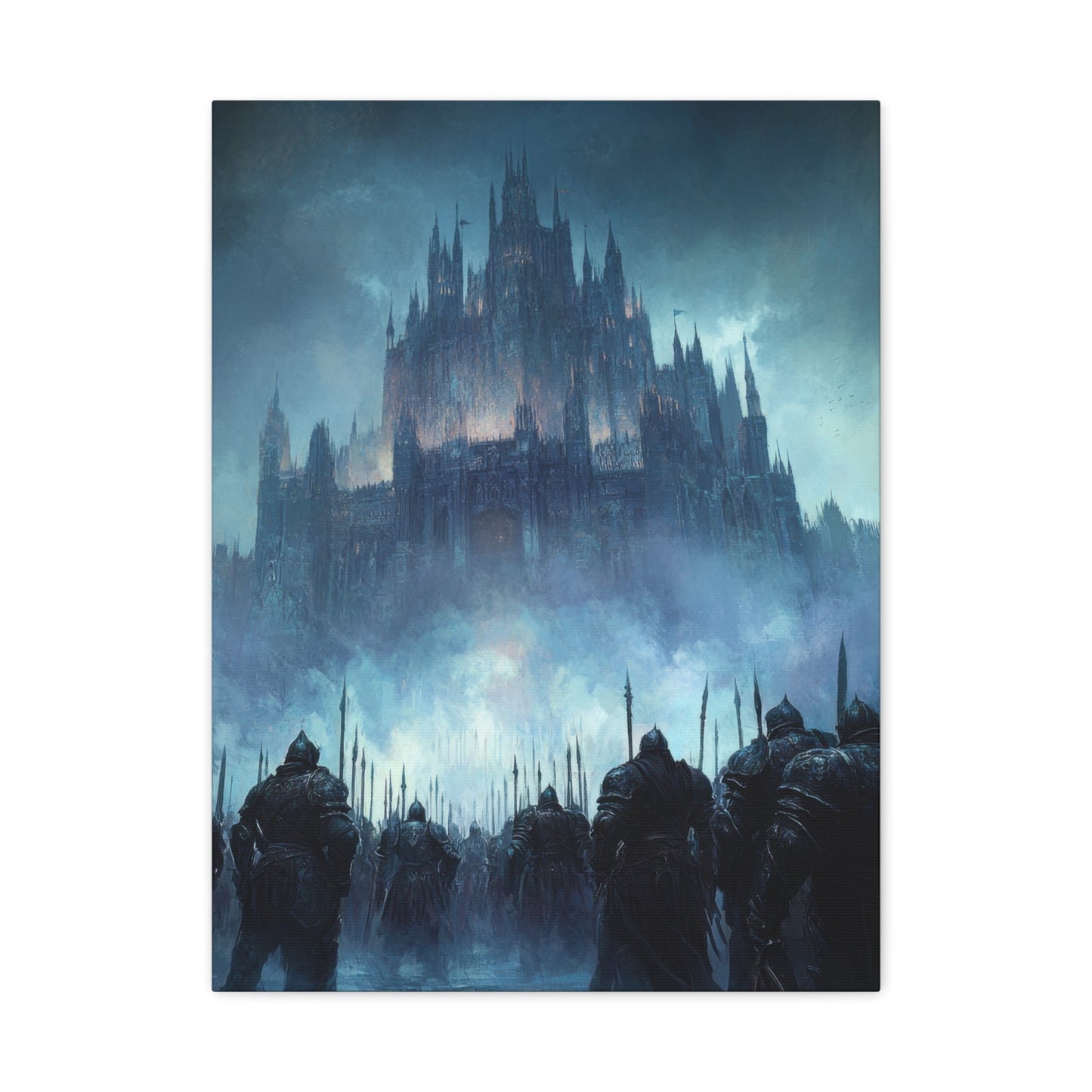 Castle Siege at Dusk - Fantasy Wall Art - Aestheticanvas