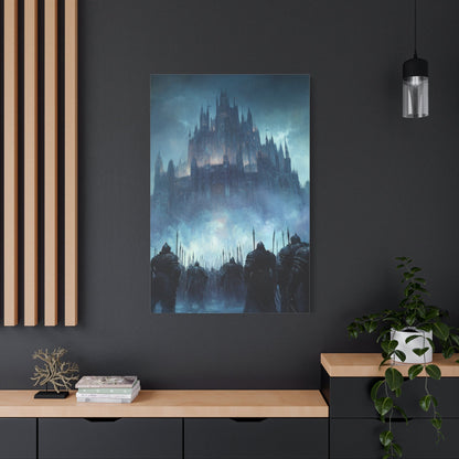 Castle Siege at Dusk - Fantasy Wall Art - Aestheticanvas