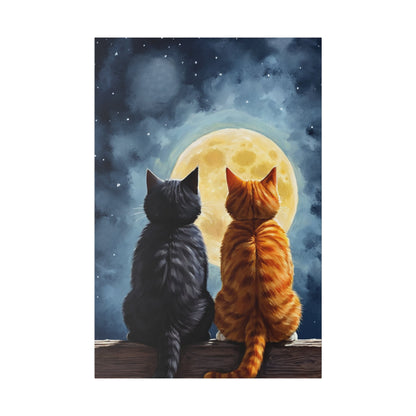 Cats In Love - Wall Art - Aestheticanvas