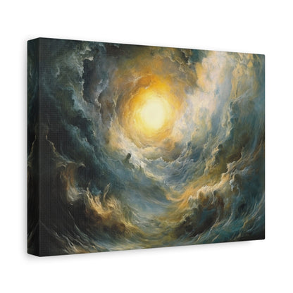 Celestial Light Vortex - Abstract Wall Art - Aestheticanvas