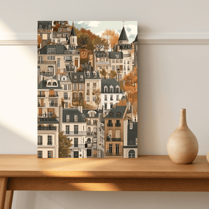 Charming Autumn in Paris - Urban Wall Art - Aestheticanvas