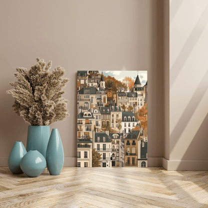 Charming Autumn in Paris - Urban Wall Art - Aestheticanvas