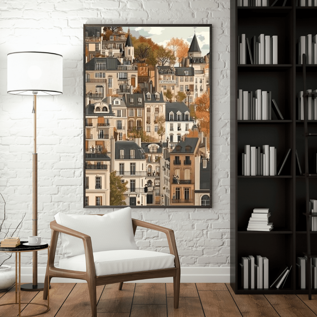 Charming Autumn in Paris - Urban Wall Art - Aestheticanvas