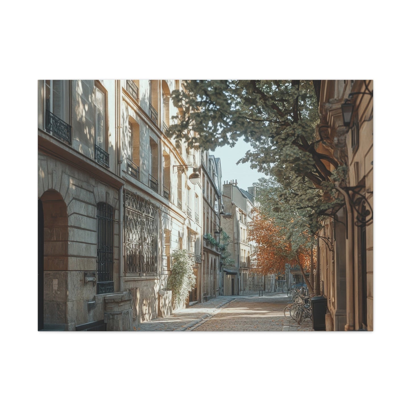 Charming European Street - Urban Wall Art - Aestheticanvas