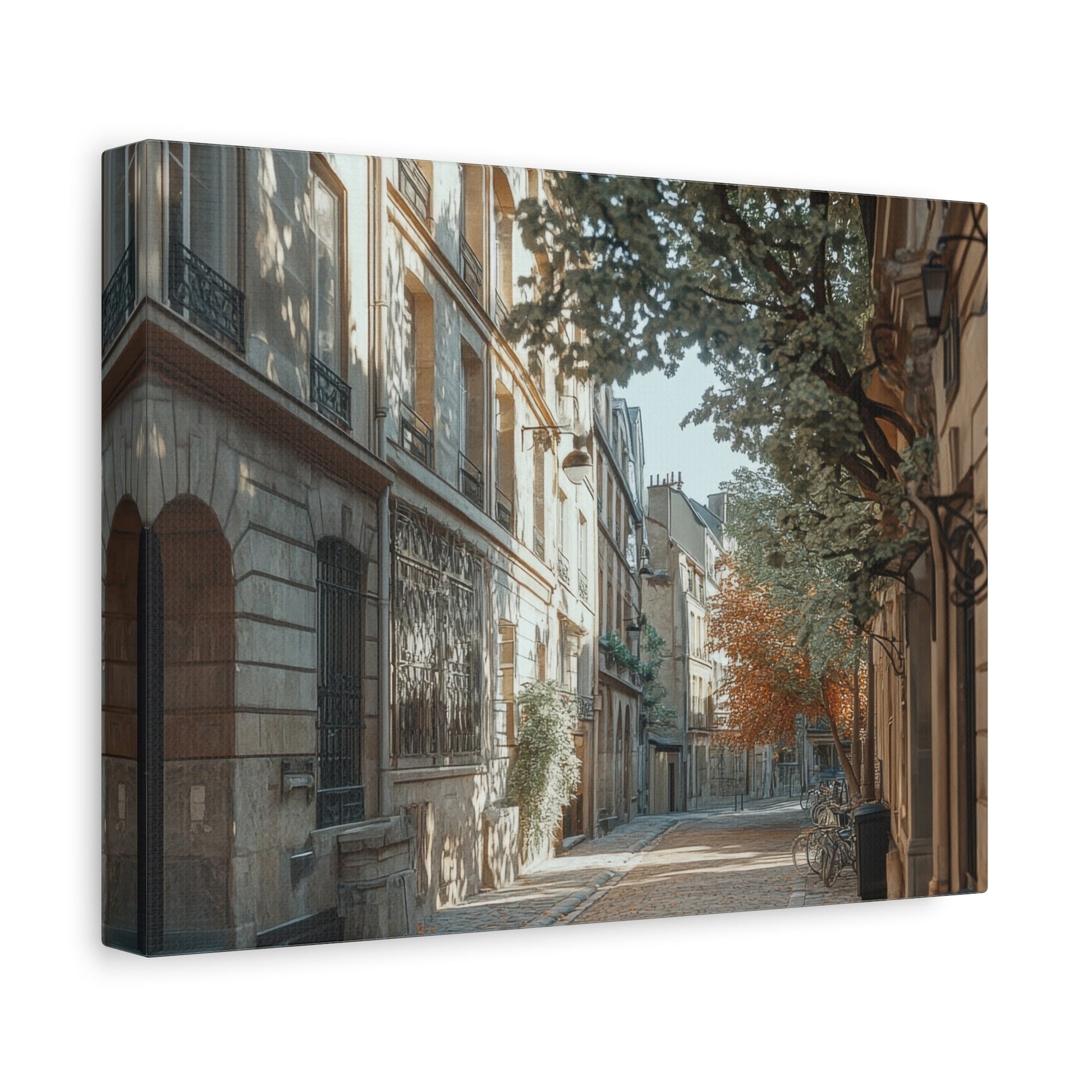 Charming European Street - Urban Wall Art - Aestheticanvas