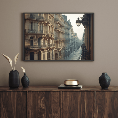 Charming Parisian Street Scene - City Wall Art - Aestheticanvas