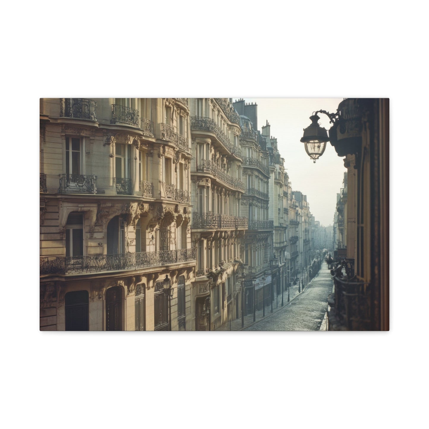 Charming Parisian Street Scene - City Wall Art - Aestheticanvas