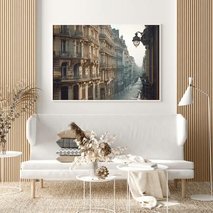 Charming Parisian Street Scene - City Wall Art - Aestheticanvas