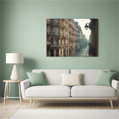 Charming Parisian Street Scene - City Wall Art - Aestheticanvas