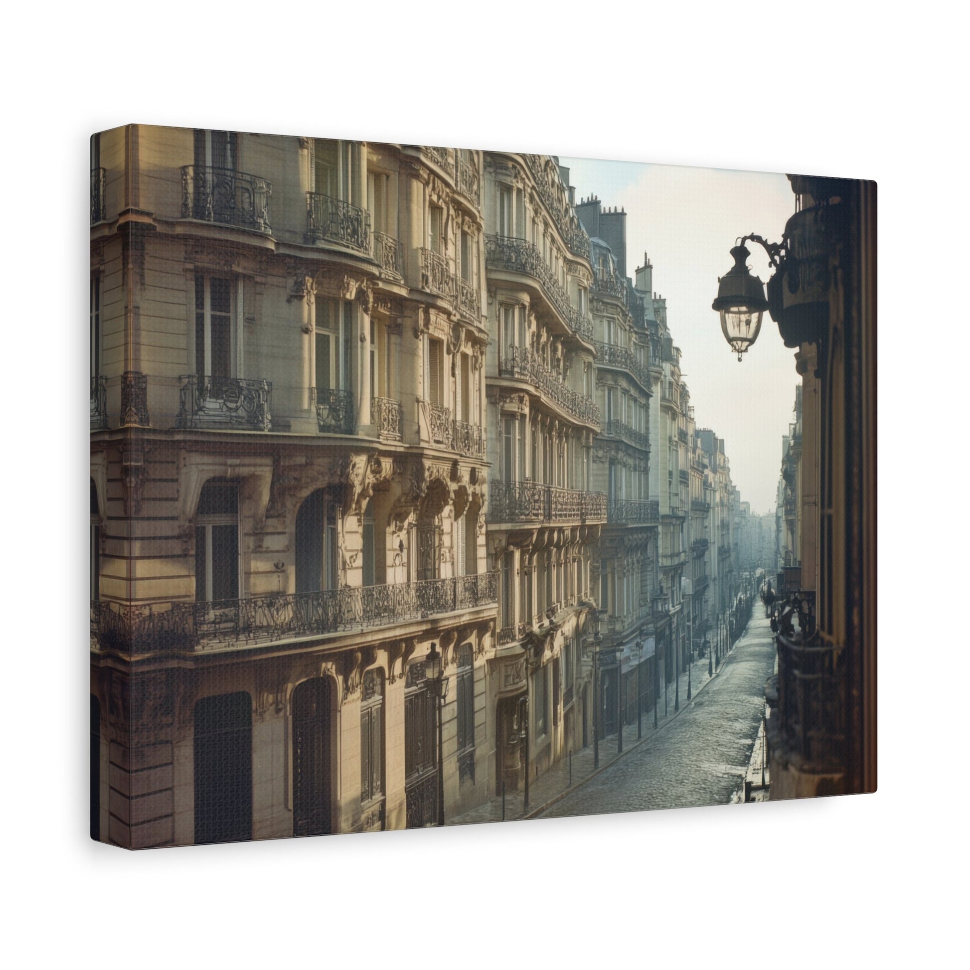 Charming Parisian Street Scene - City Wall Art - Aestheticanvas