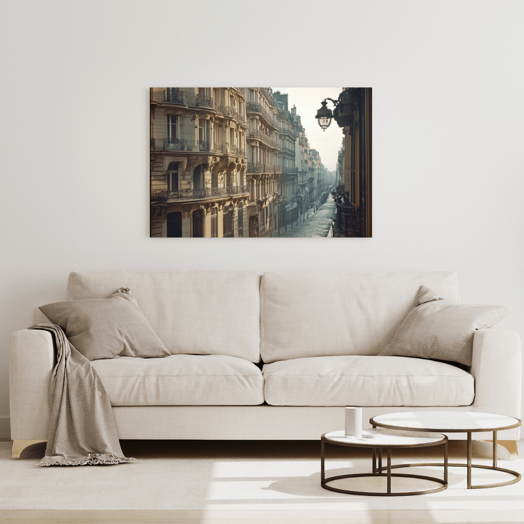 Charming Parisian Street Scene - City Wall Art - Aestheticanvas