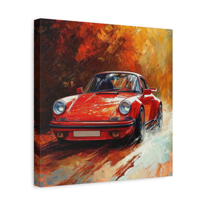 Classic Red Porsche - Car Wall Art - Aestheticanvas