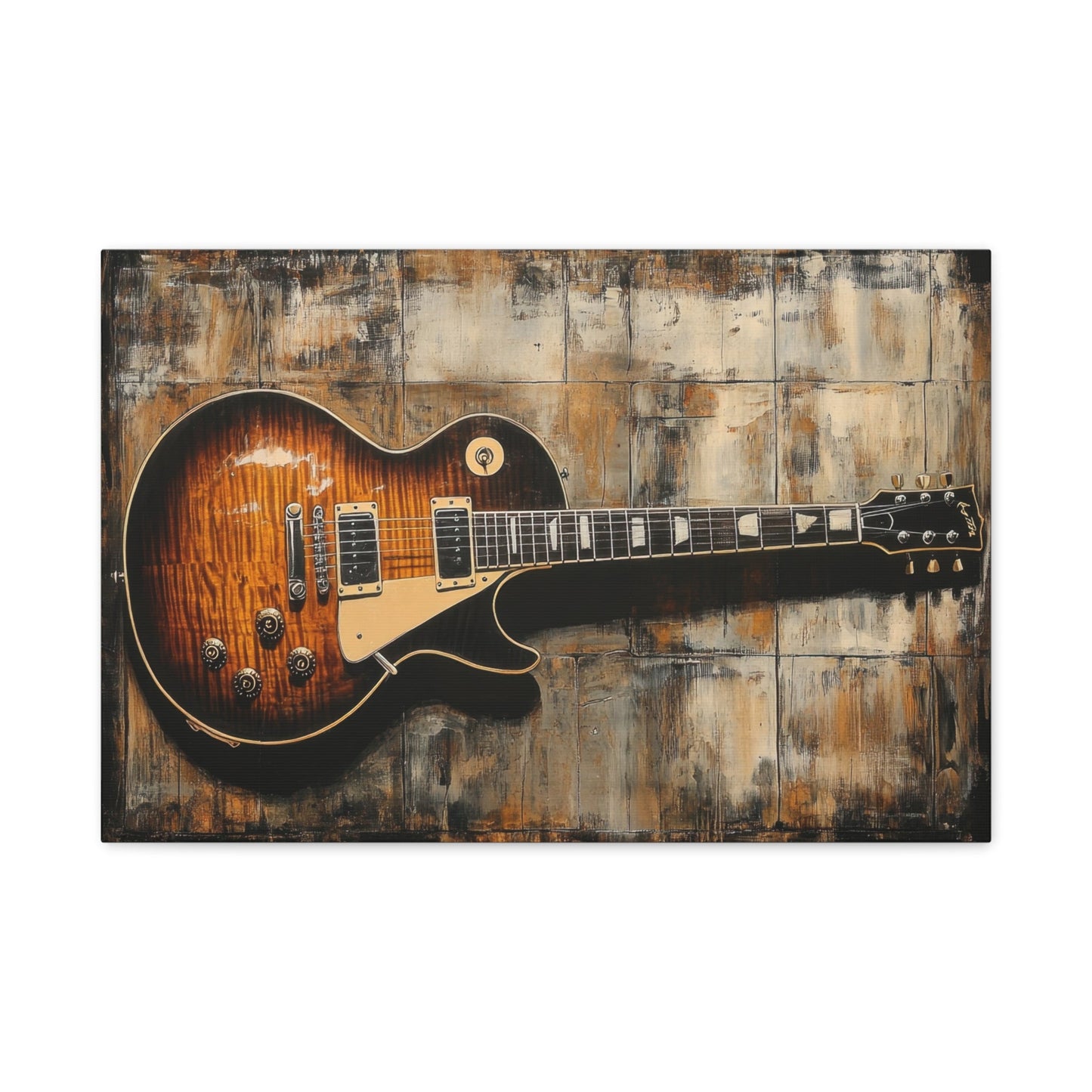 Classic Sunburst Electric Guitar - Music Wall Art - Aestheticanvas