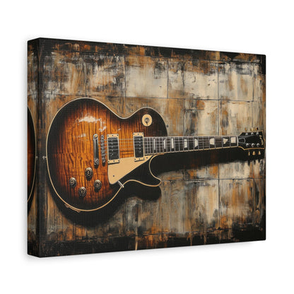 Classic Sunburst Electric Guitar - Music Wall Art - Aestheticanvas