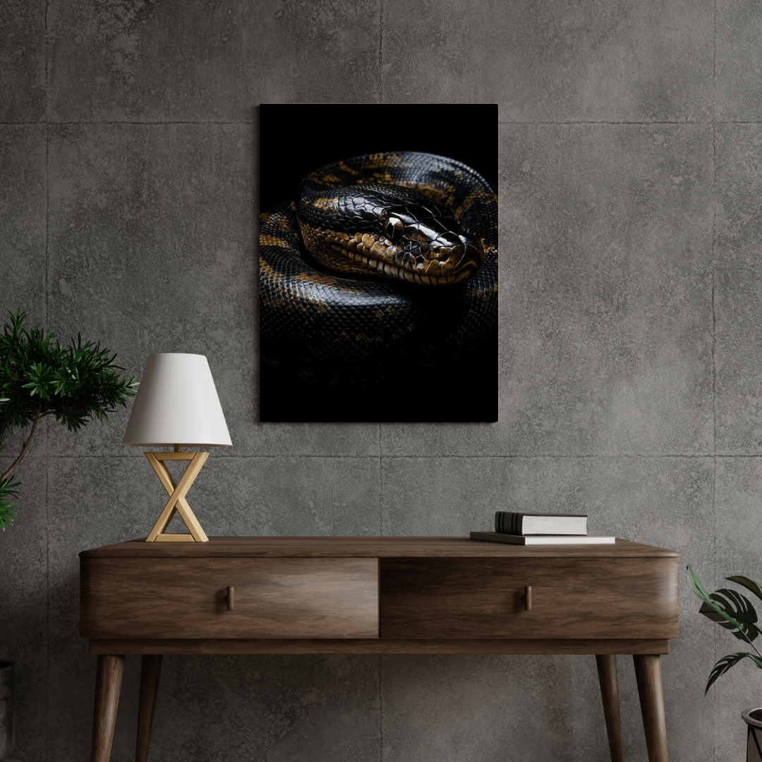 Coiled Majesty - Wildlife Wall Art - Aestheticanvas