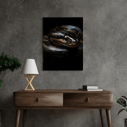 Coiled Majesty - Wildlife Wall Art - Aestheticanvas