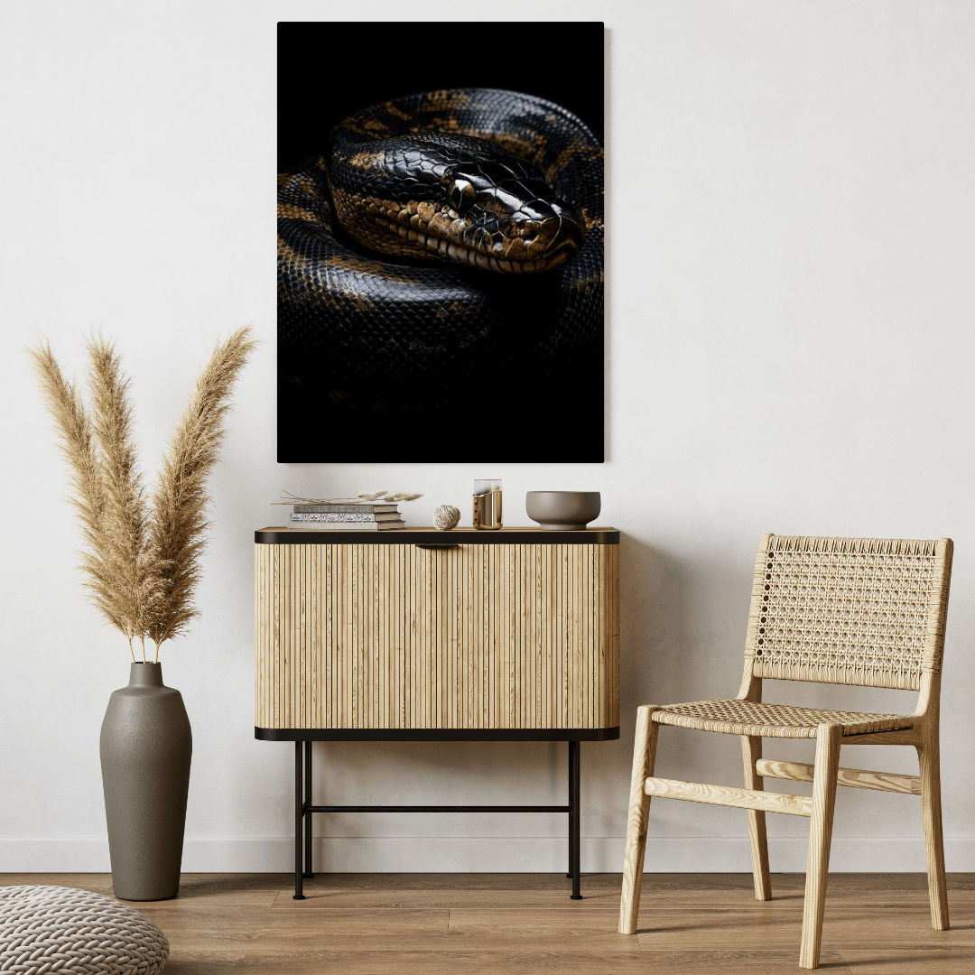 Coiled Majesty - Wildlife Wall Art - Aestheticanvas