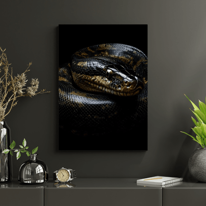 Coiled Majesty - Wildlife Wall Art - Aestheticanvas