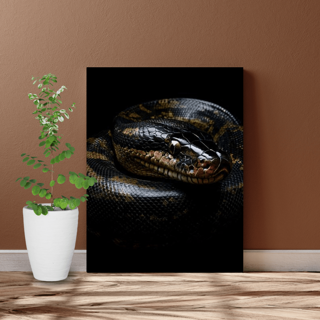 Coiled Majesty - Wildlife Wall Art - Aestheticanvas