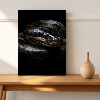 Coiled Majesty - Wildlife Wall Art - Aestheticanvas