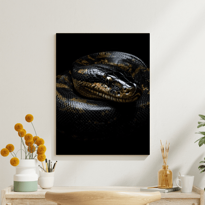 Coiled Majesty - Wildlife Wall Art - Aestheticanvas