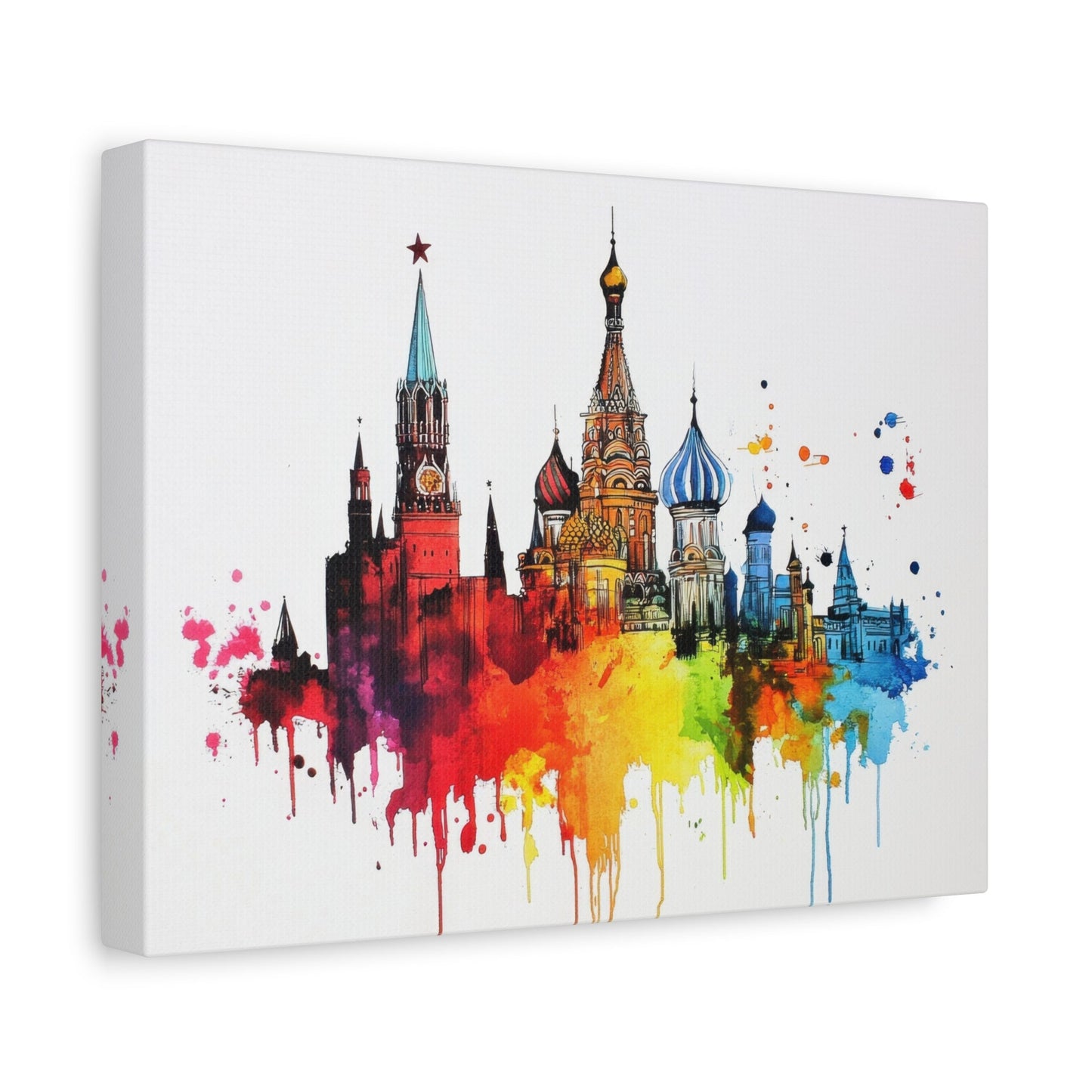 Colorful Moscow Skyline - Cityscape Wall Art - Aestheticanvas