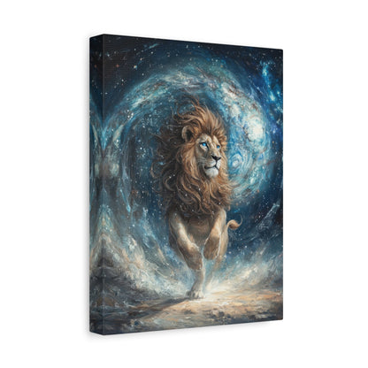 Cosmic Majesty - Lion Wall Art - Aestheticanvas